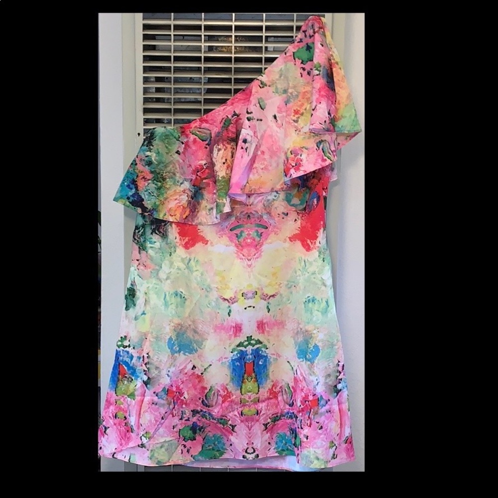 Amanda Uprichard Gardenia One Shoulder Dress XS - Picture 7 of 7